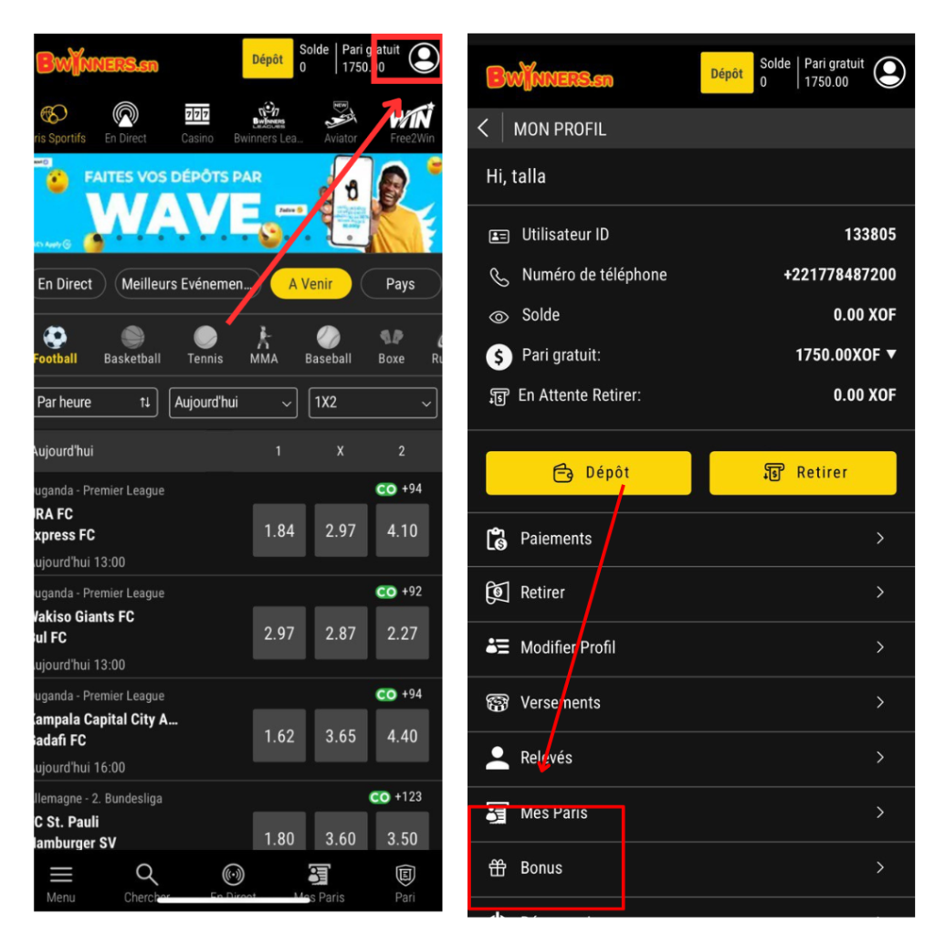 Comment jouer son bonus avec bwinners
