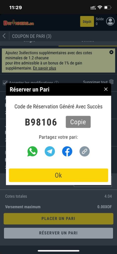 Comment reserver votre coupon ou le partager 3